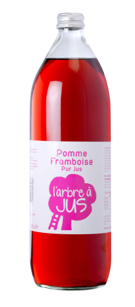 Pur jus de pomme framboise 100cl vendu  par 6