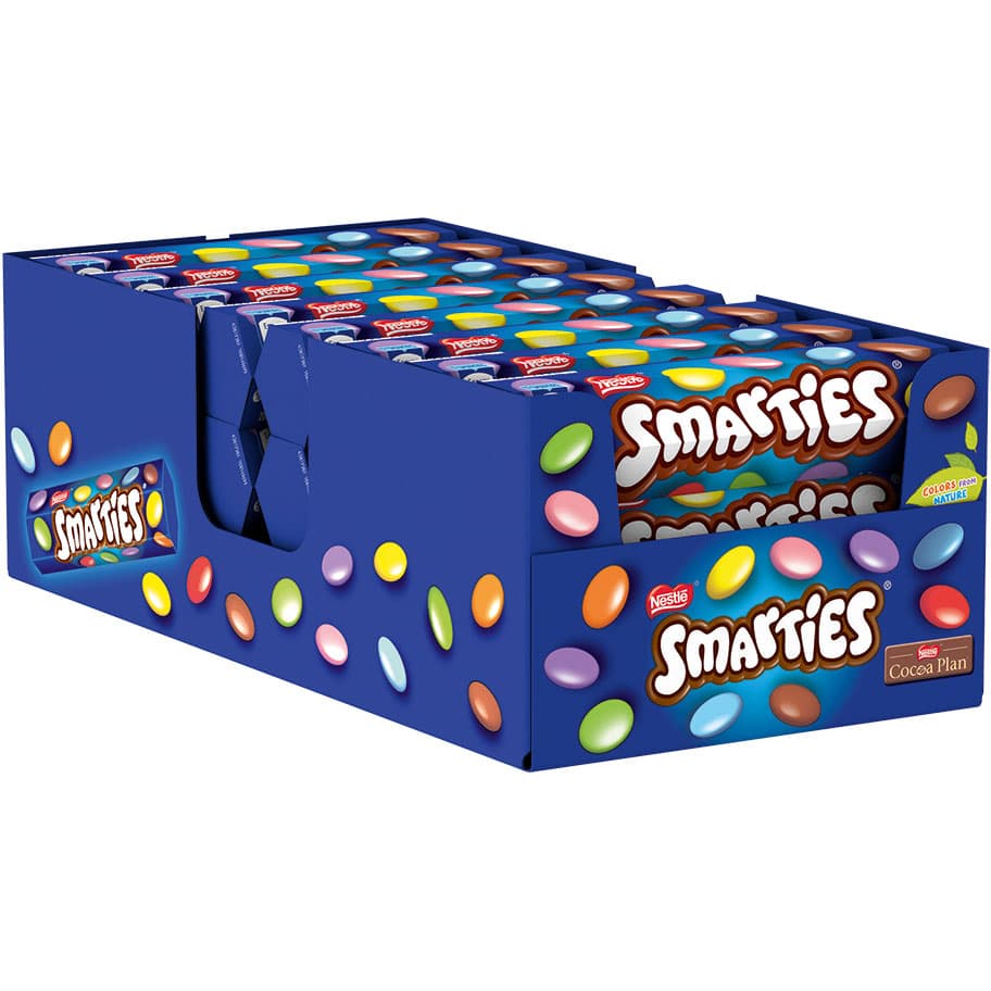 Boîte de 24 smarties, tube de 38gr, nestlé