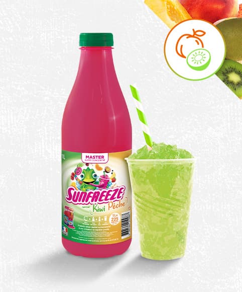 Sirop ultra-concentré pour granité, master - kiwi peche - 1 lot de 6