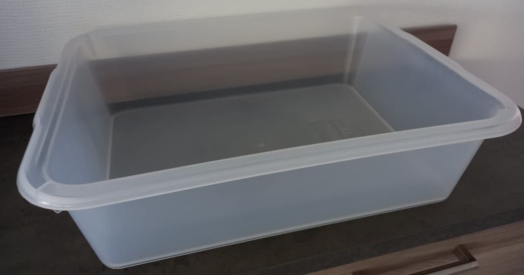 Bac à pate rectangle 20l traditionnel transparent