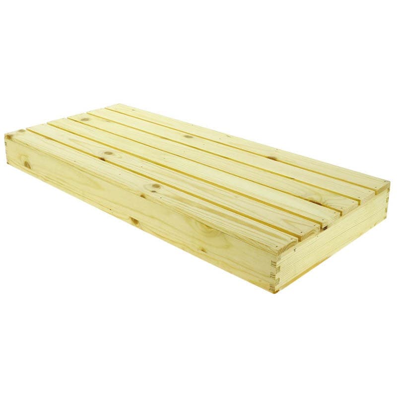 Planche caillebotis pin naturel 62.5x28x6