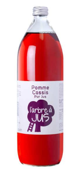 Pur jus de pomme cassis 100cl vendu par 6