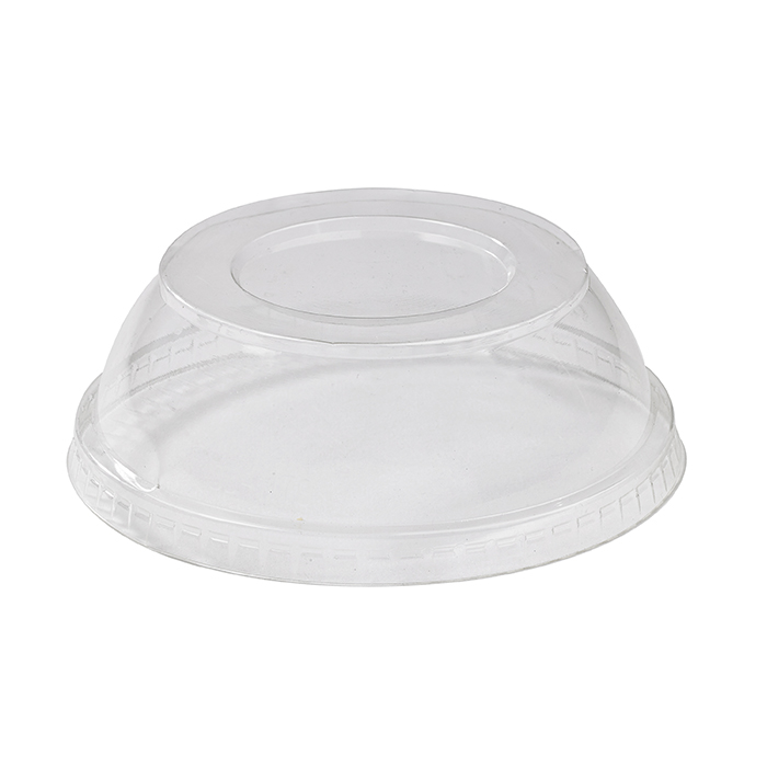 Couvercle dôme transparent en plastique pet pour pot deli  h45mm, 500pcs