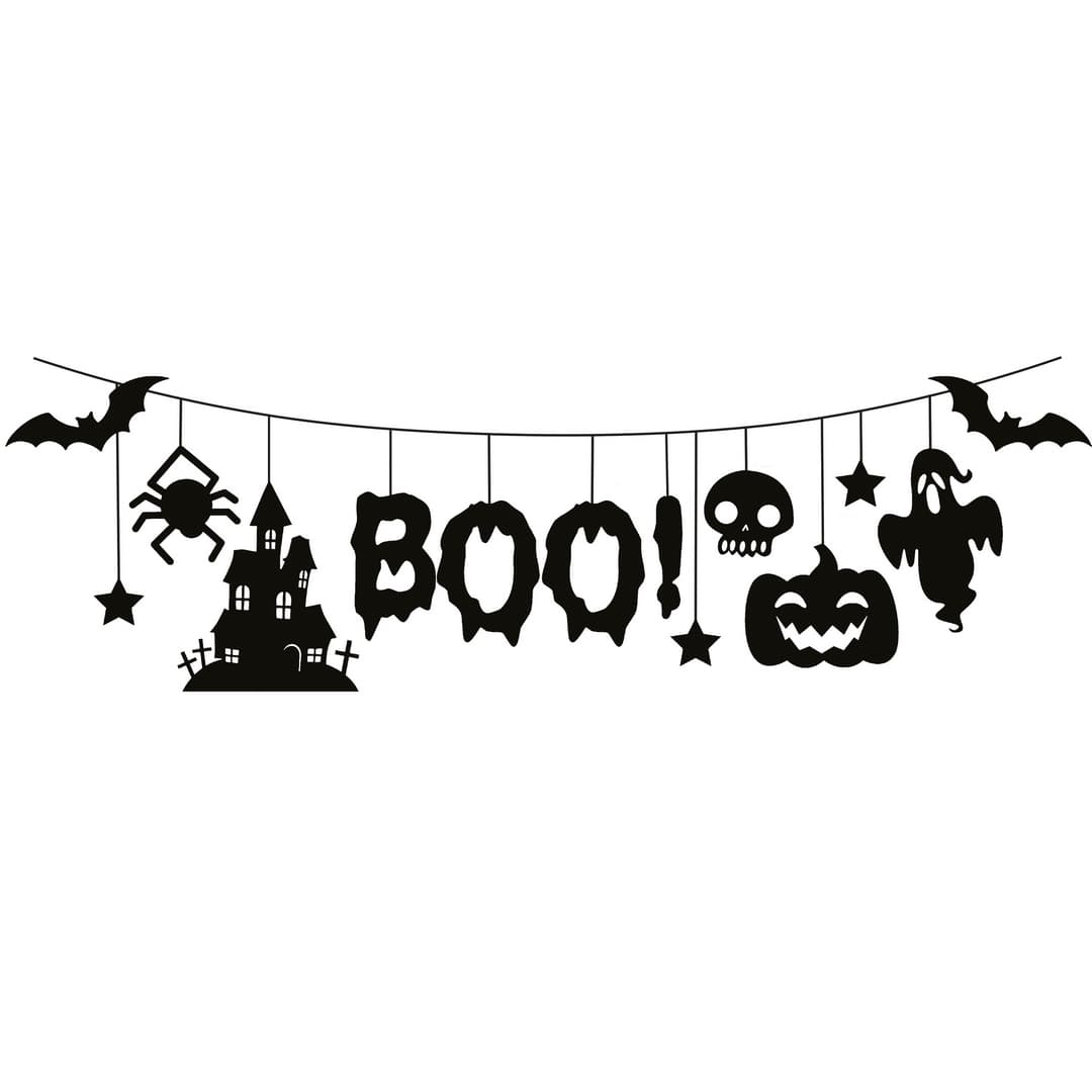 Guirlande halloween - boo - 3m