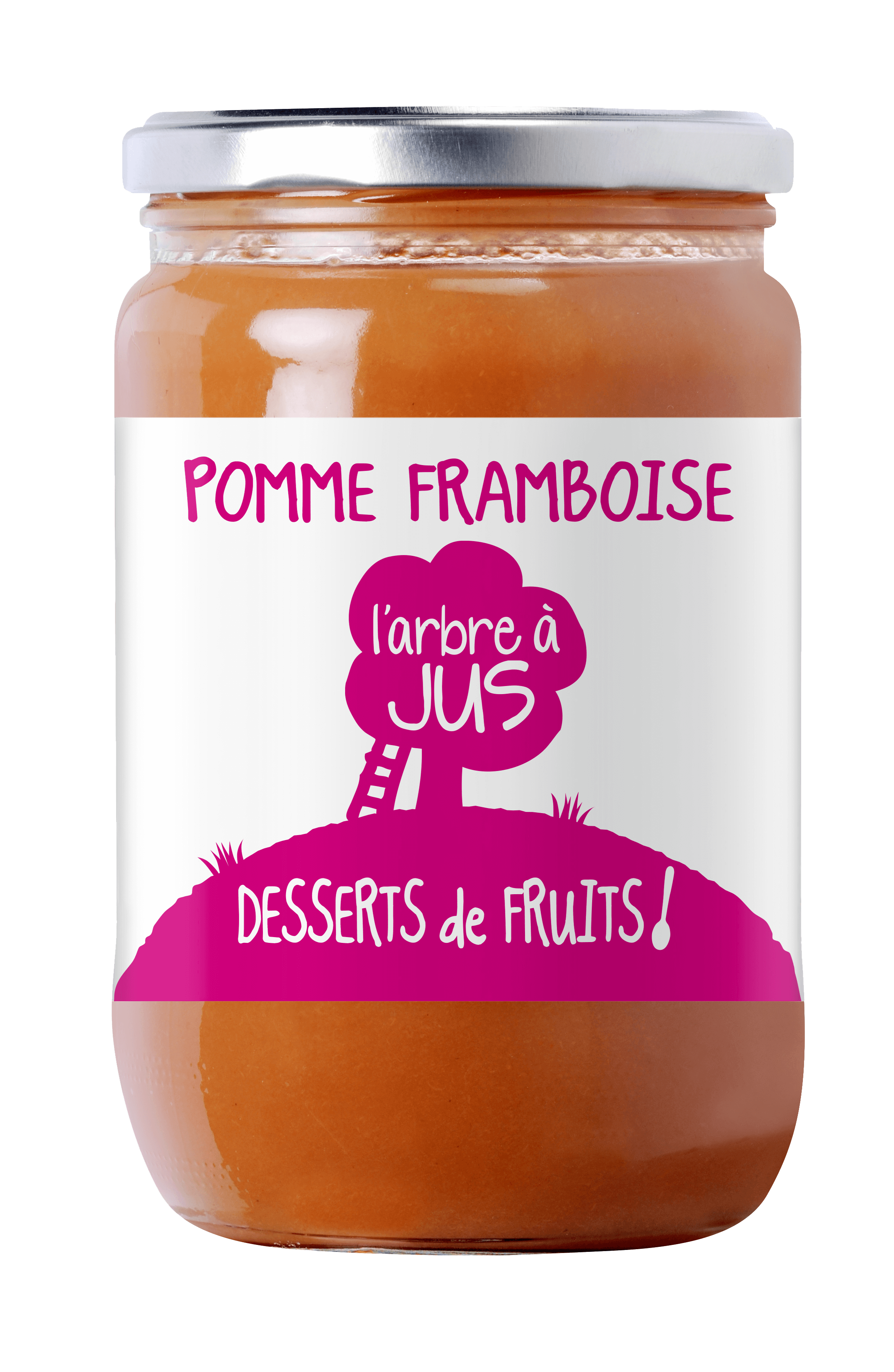 Dessert de pomme framboise 620g vendu par 12