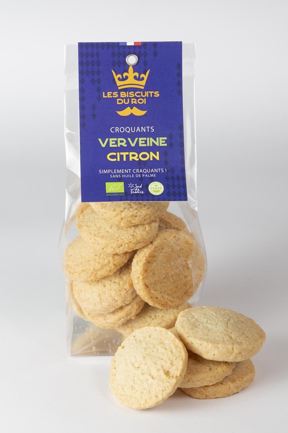 Biscuit végétal croquant verveine-citron en colis de 12x120g