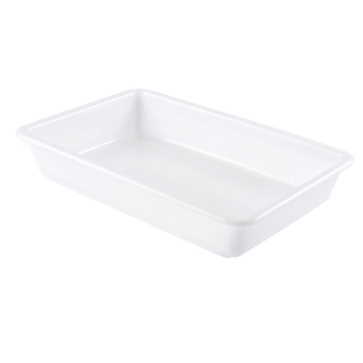 Bac plat 10 l - blanc
