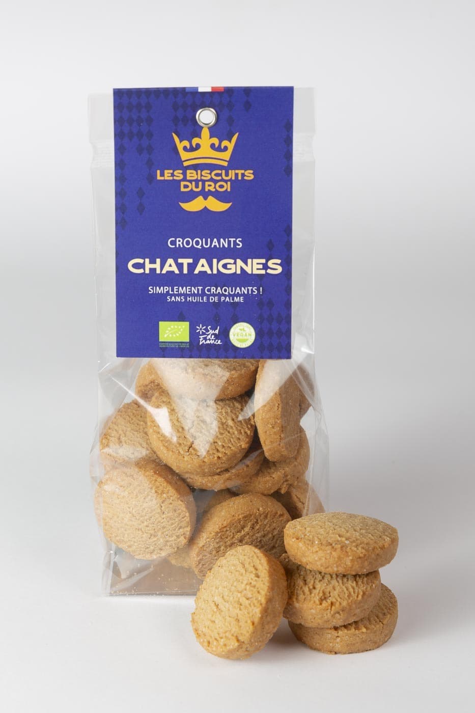 Biscuit végétal croquant châtaigne en lot de 12x120g