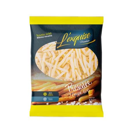 Frites présalées l'exquise 6/6 2,5kg x4