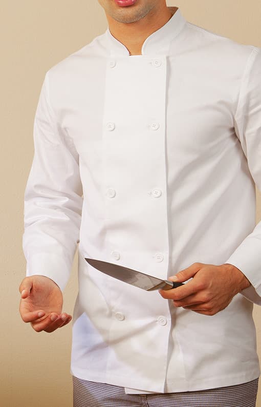 Veste de cuisine ml 100% coton t.60 blanc