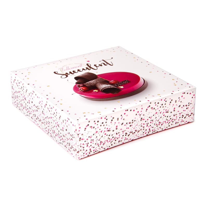 Boîte pâtissière carton 280x280x100mm, 25 pcs