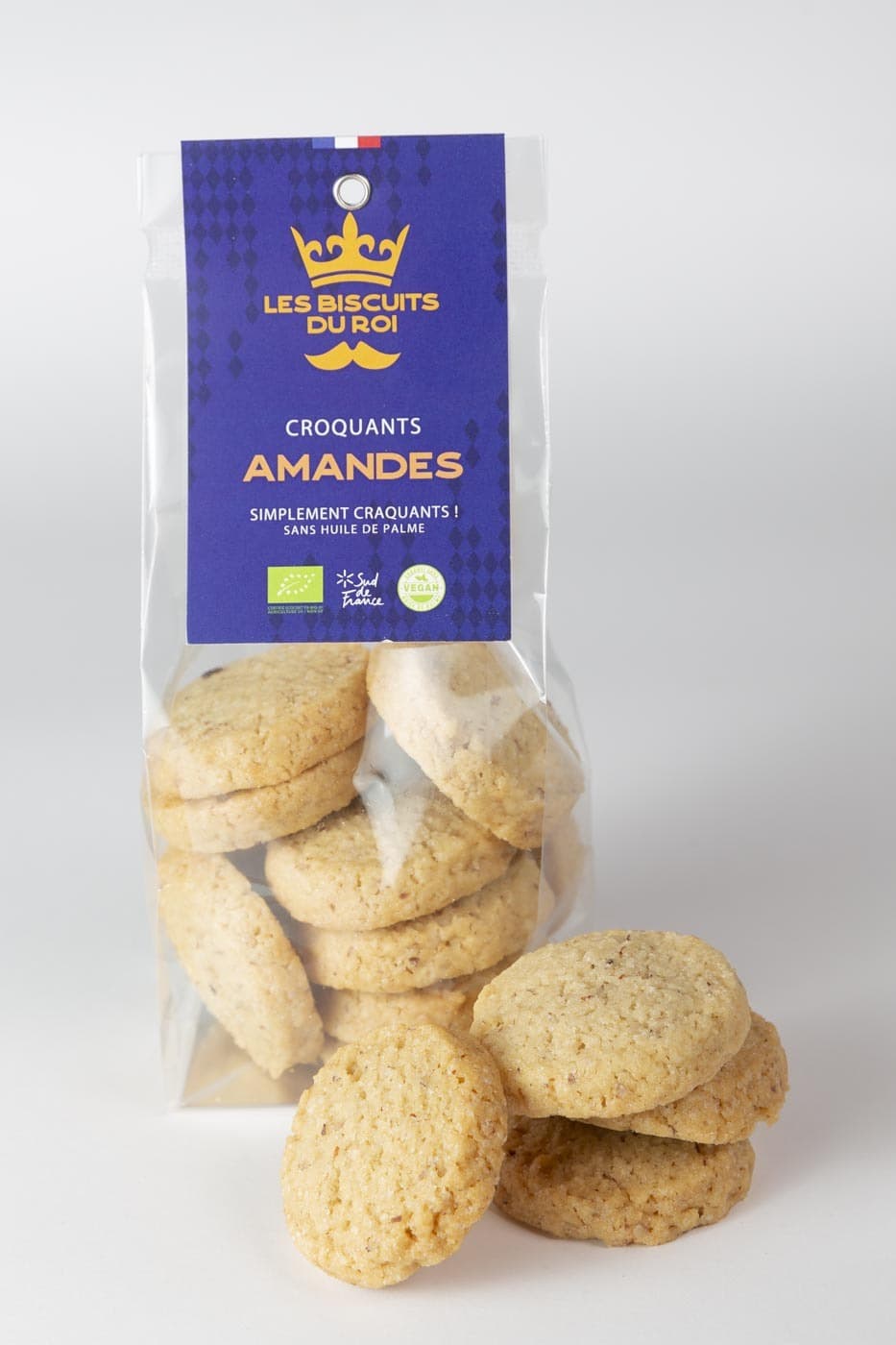 Biscuit végétal croquant amande en colis de 12x120g