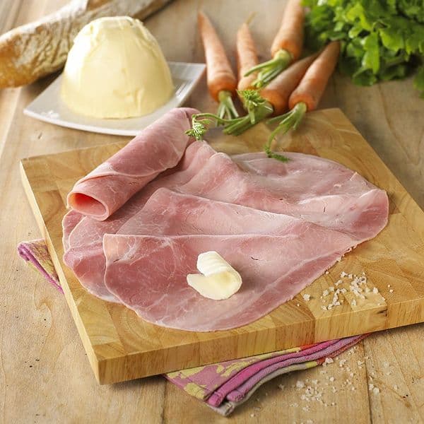 Jambon cuit supérieur tranché, barquette de 750g
