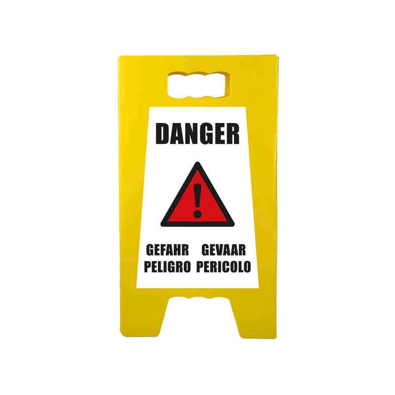 Chevalet de signalisation "danger" de dimensions 55 x 31 cm