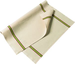 Torchon metis coton lin lot de 6 ecru