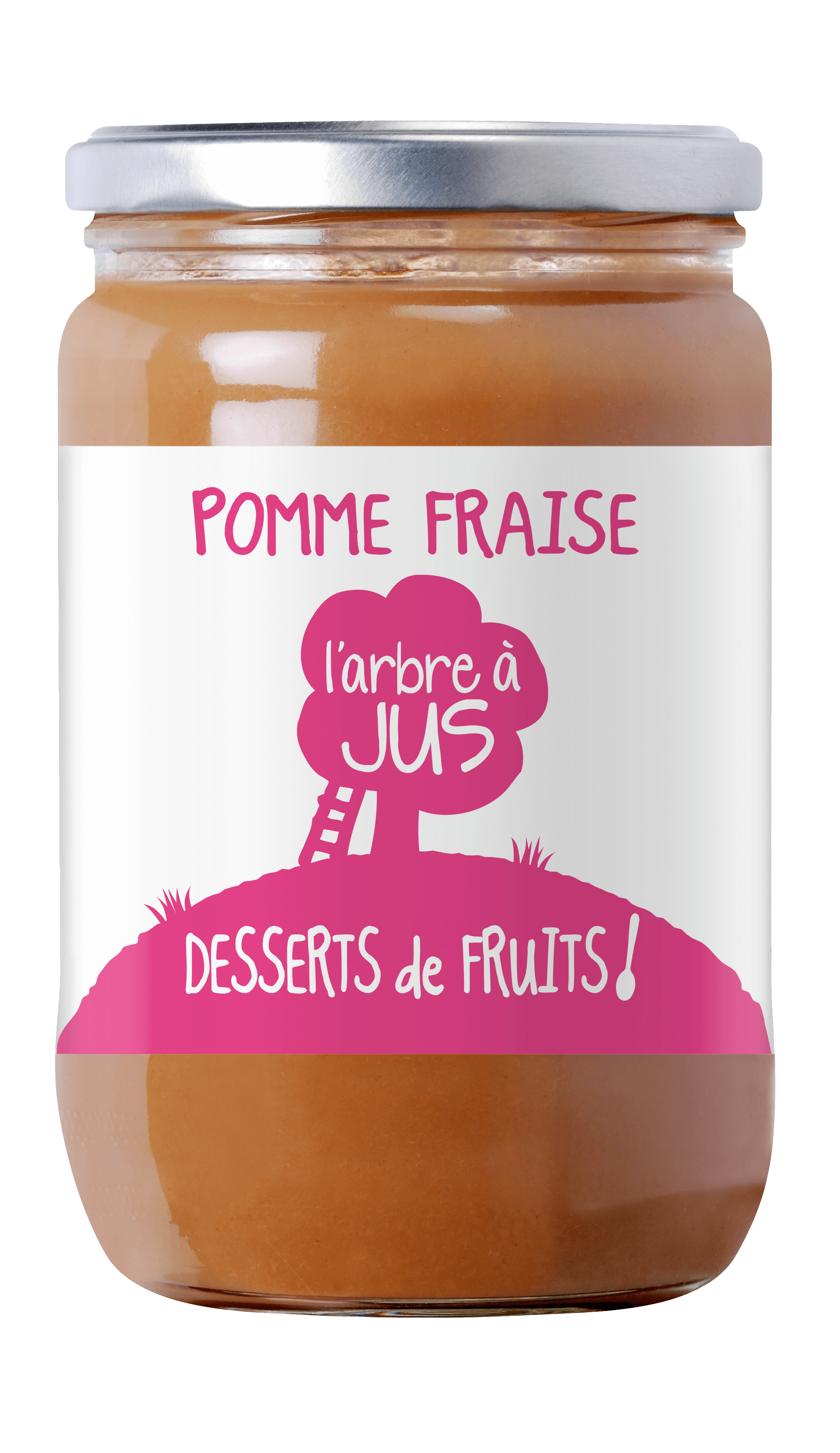 Dessert de pomme fraise 620g vendu par 12