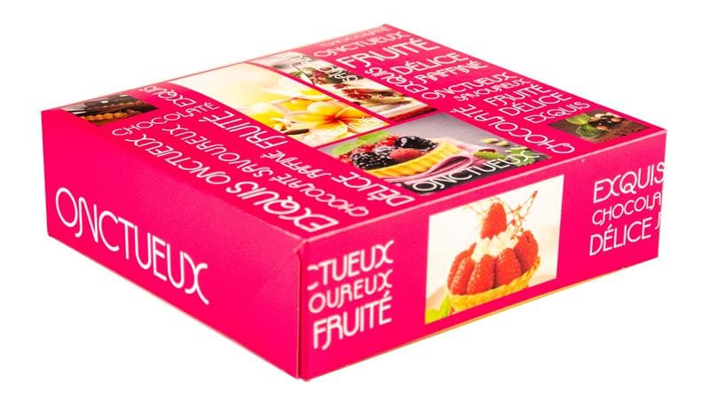Boîte pâtissière carton 260x260x50mm, 50 pcs