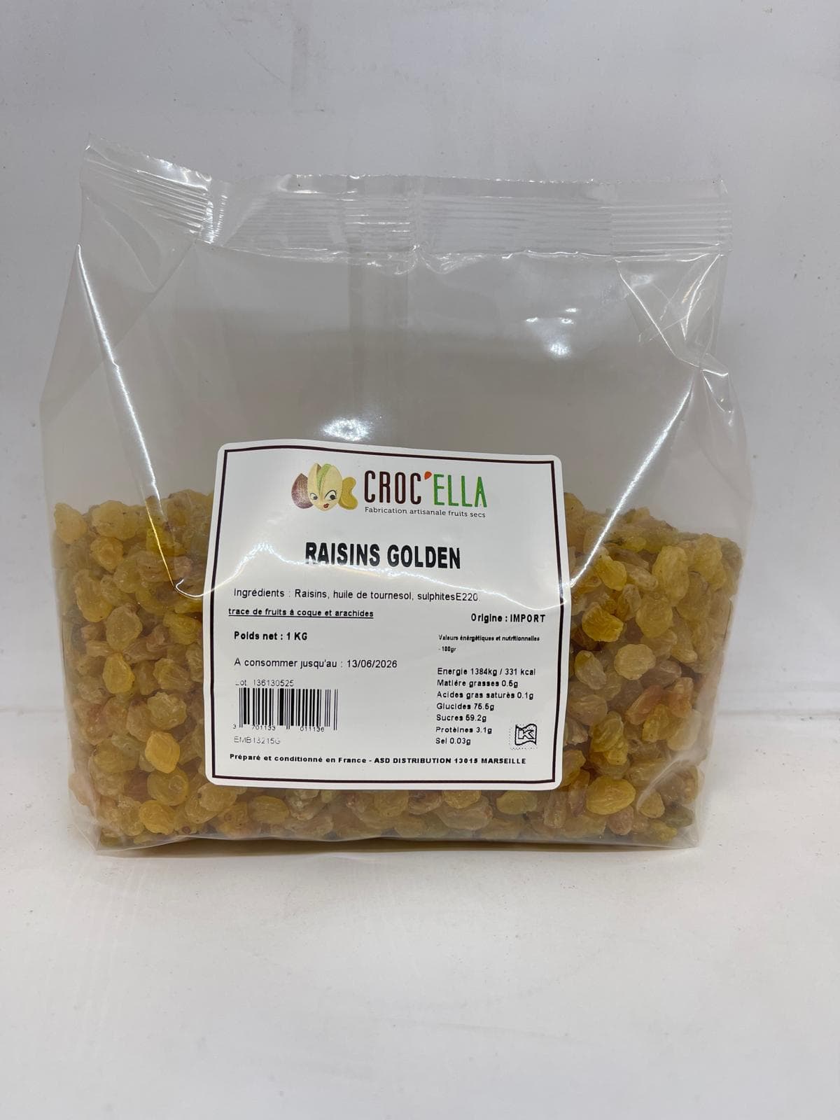 Raisin golden, sac de 1kg