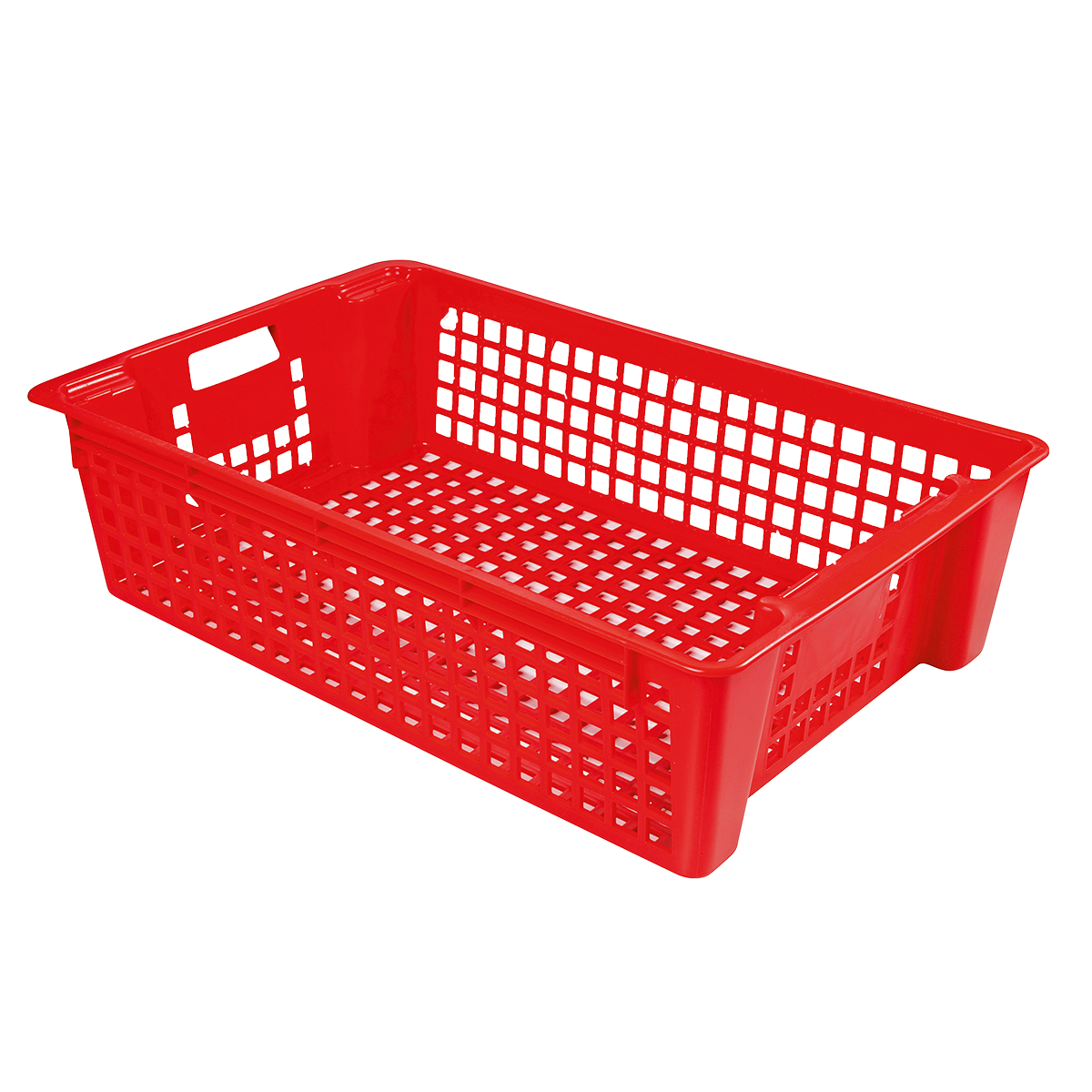 Caisse ajourée empilable emboîtable 600 x 380 x 155 mm 28 l - rouge