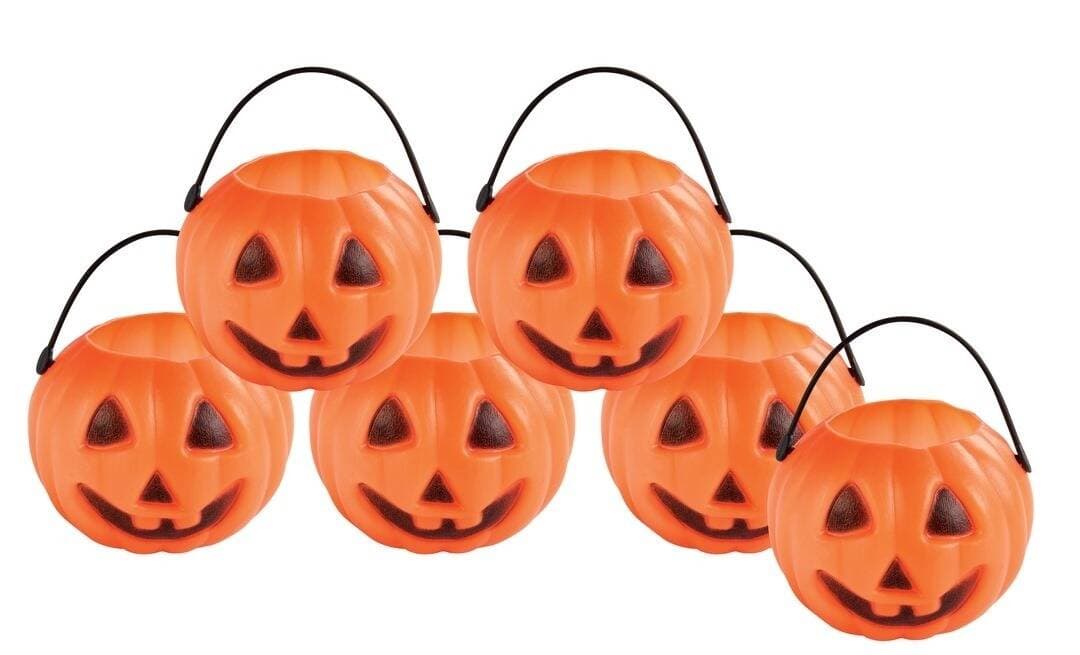 Mini pots - lot de 6 - citrouille