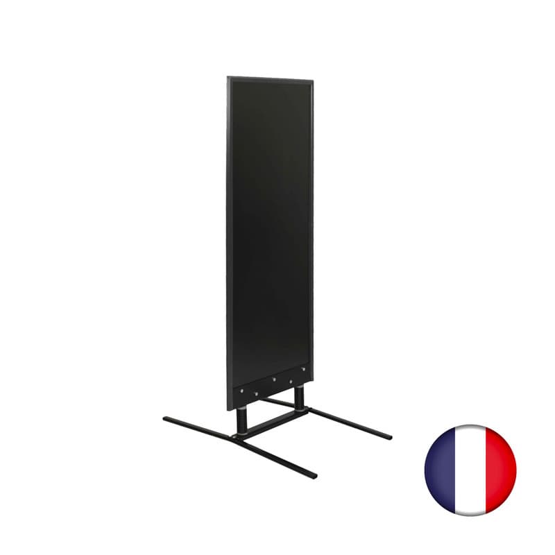 Panneau trottoir grande taille sur ressorts cadre bois anthracite dimensions 180 x 65 cm