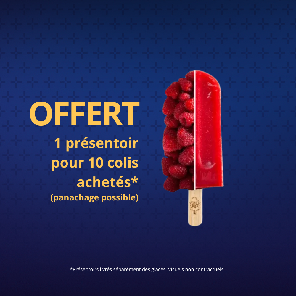Emkipop douce framboise 65 g par lot de  10