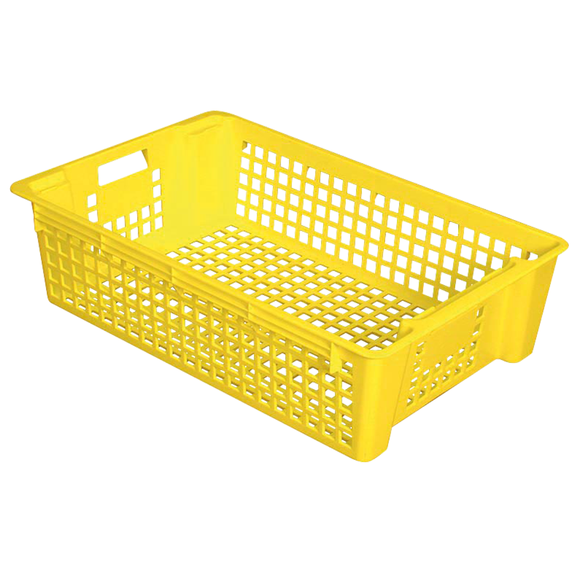 Caisse ajourée empilable emboîtable 600 x 380 x 155 mm 28 l - jaune