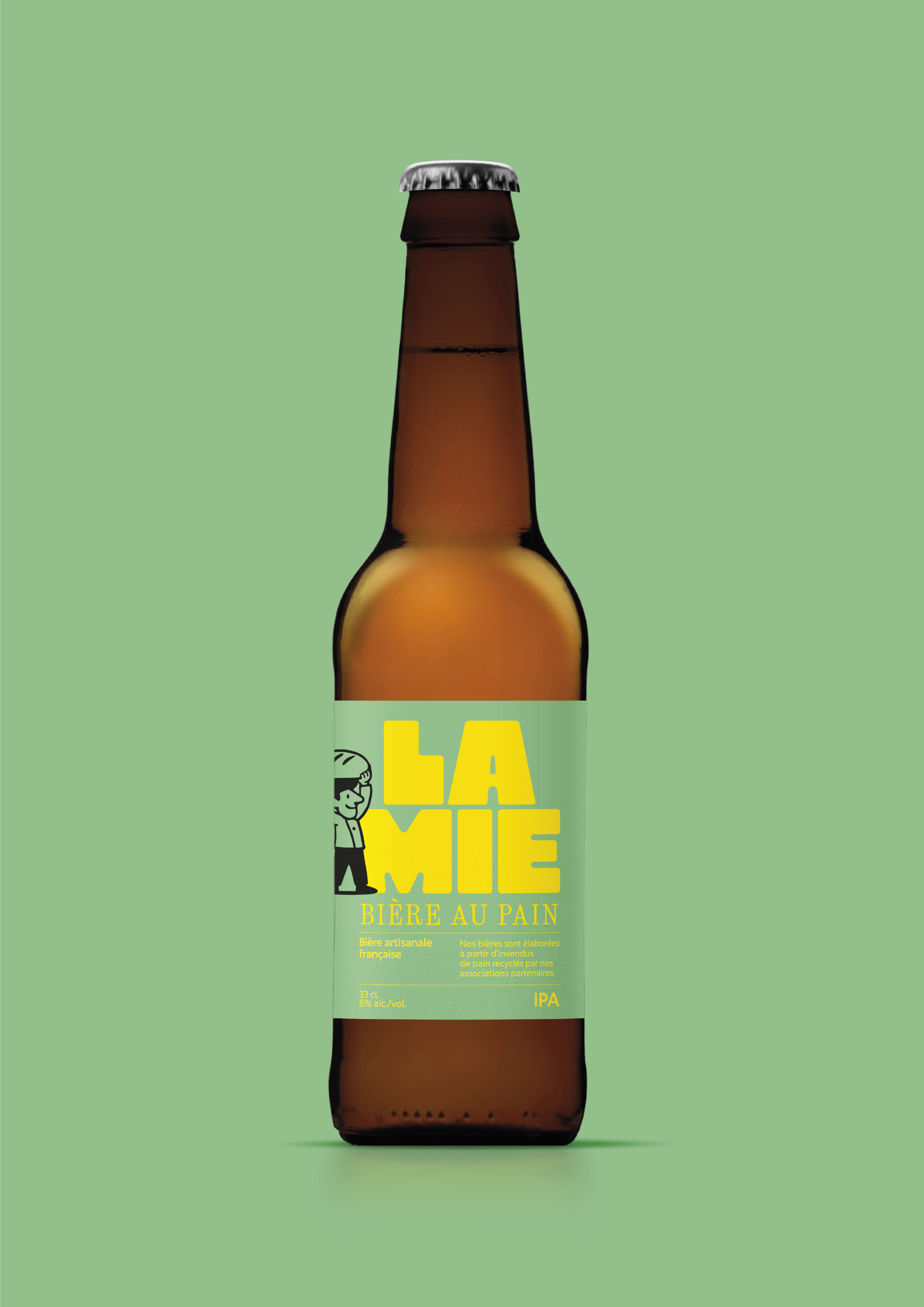 Bière IPA artisanale - en carton de 12 bouteilles de 33 cl