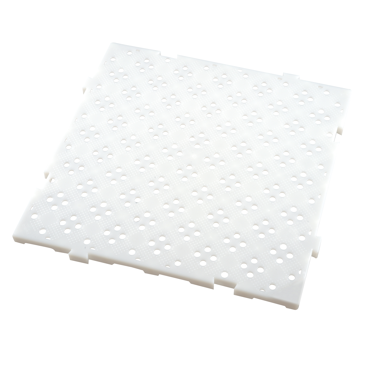 Lot de 4x caillebotis haccp 50 x 50 cm, épaisseur 22 mm - 1m² - blanc