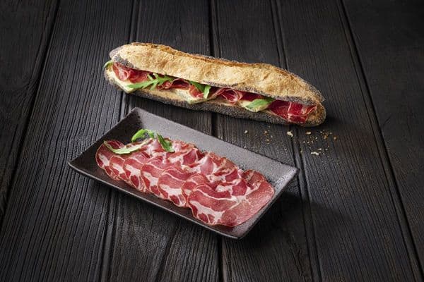 Coppa d'ajaccio fumée tranchée, barquette de 250g