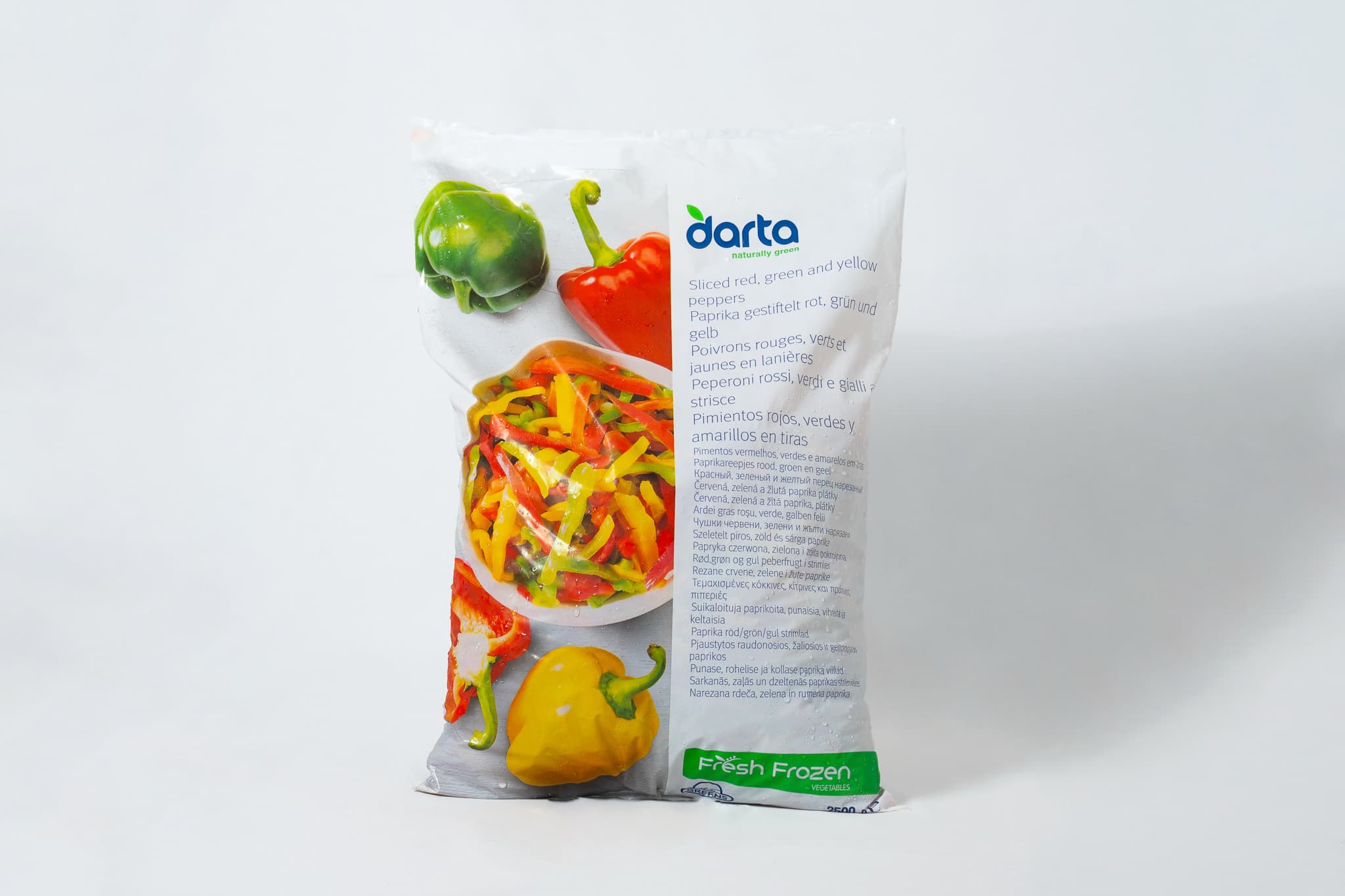 Poivrons lanières tricolores surgelés - 2,5kg