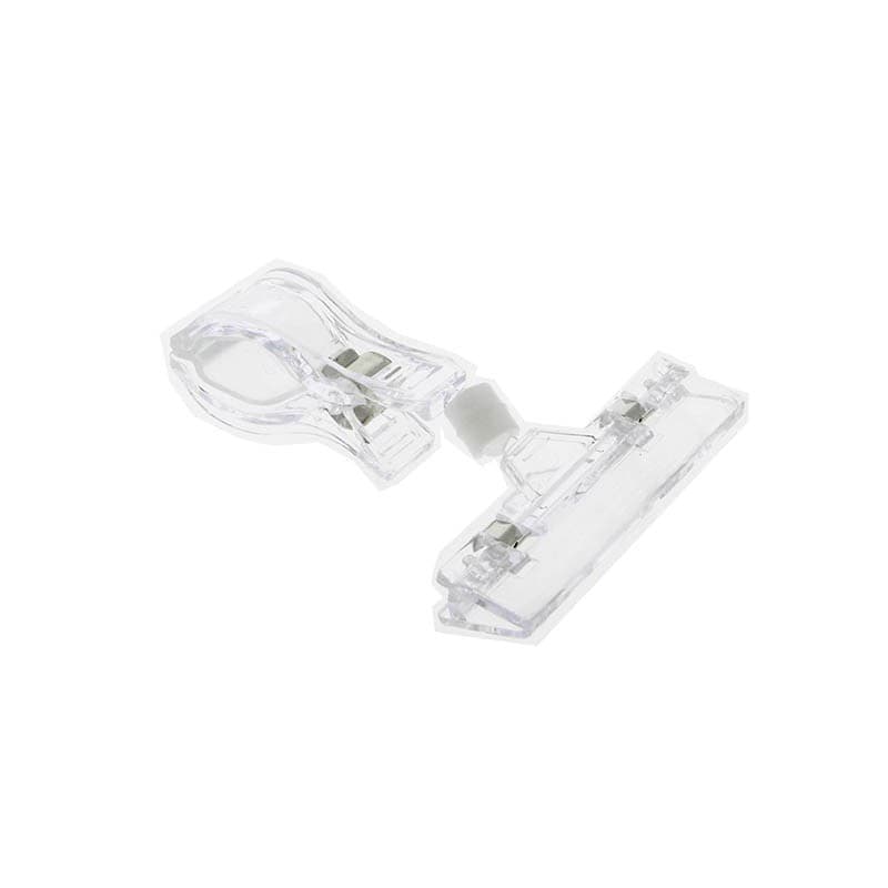 Porte etiquette ps a pince transparent 8x10