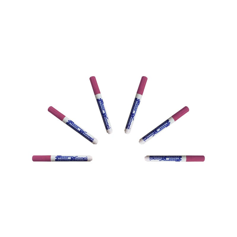 Feutre craie couleur fuchsia pointe 6 mm - lot de 6