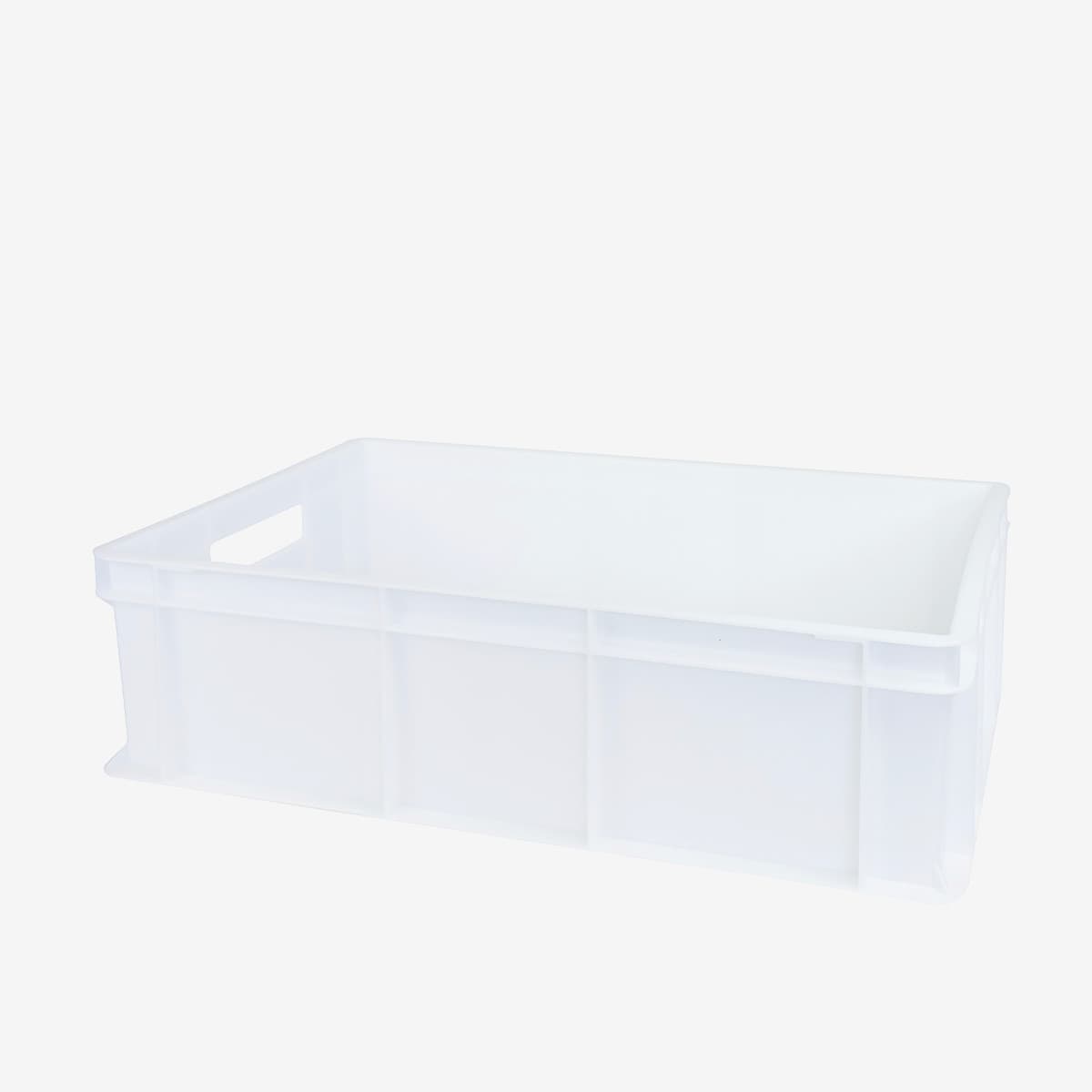 Bac renforcé empilable 600 x 400 mm - 32 l - blanc