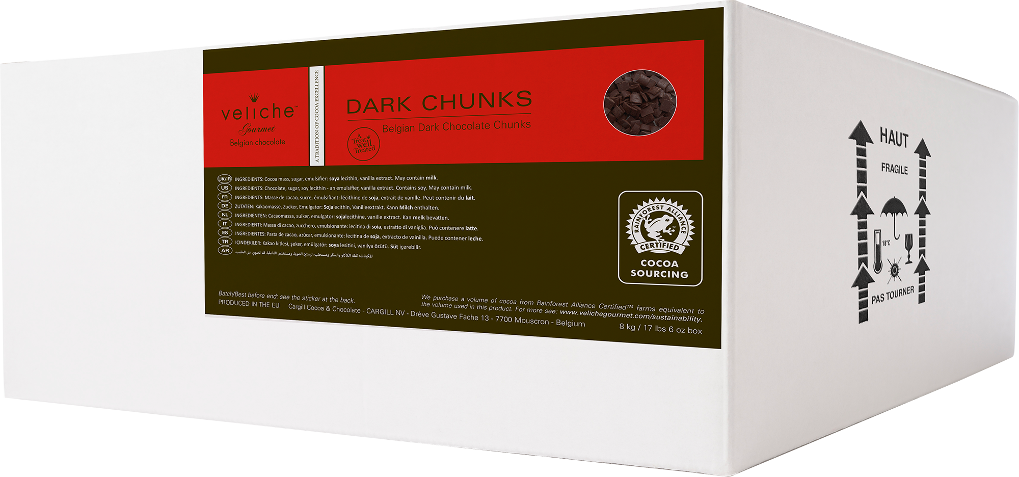 Chunks - chocolate belge noir 48%