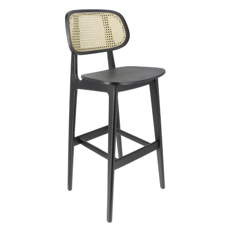 Chaise haute bois alizay noir