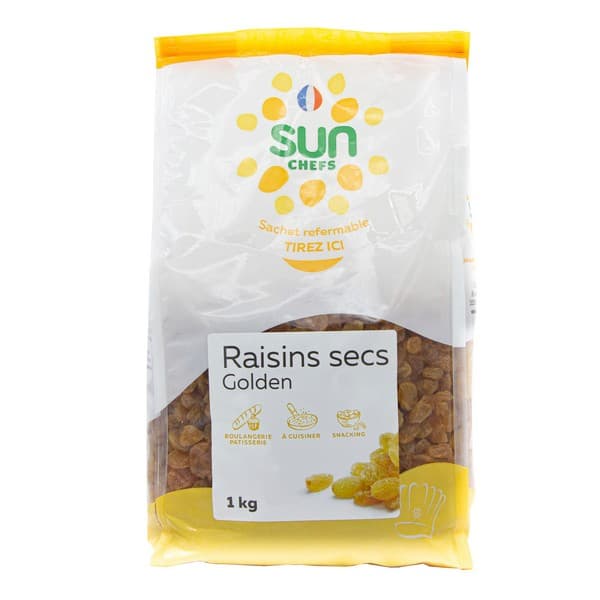 Raisins secs blonds golden - lot de 10
