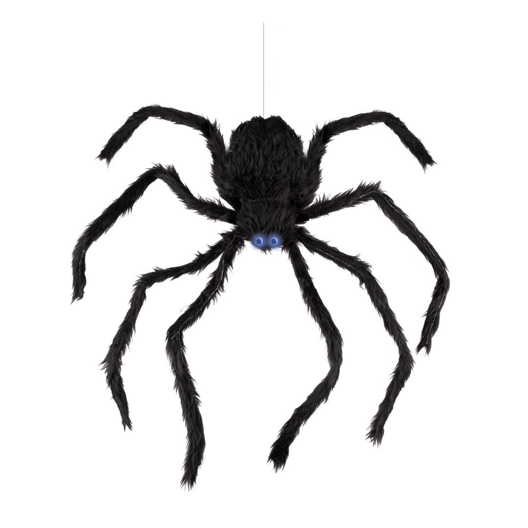 Automate araignée grimpante - animé, sonore, lumineux - 80cm