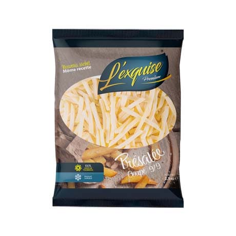 Frites présalées l'exquise 9/9 2,5kg x4