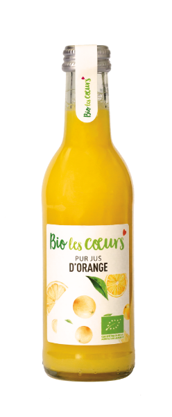 Pur jus d'orange 25cl bio vendu par 20