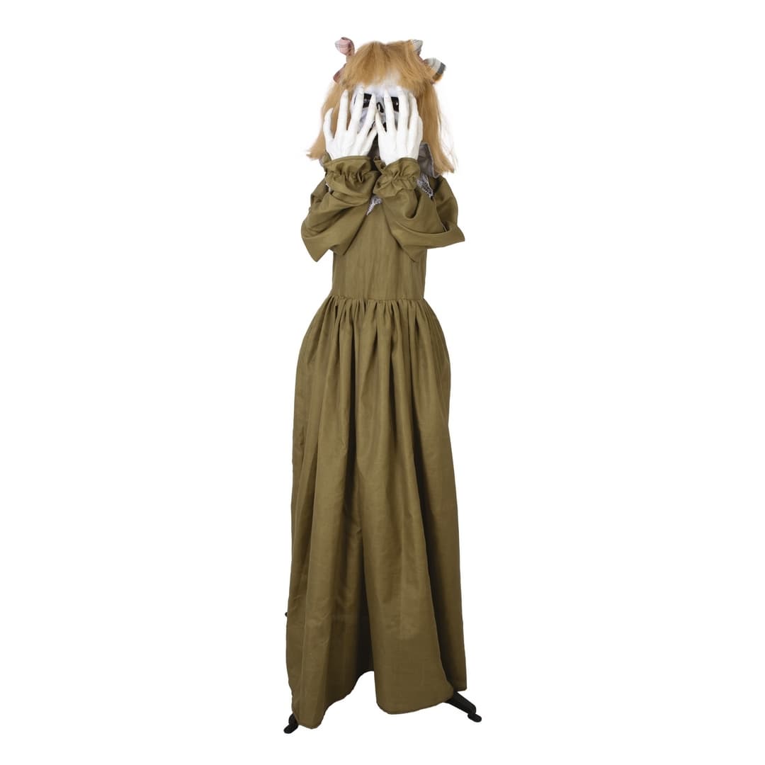 Automate creepy woman sur pied - animé, sonore, lumineux - 160cm