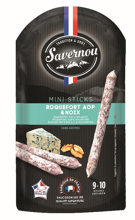 Saucissons mini stick roquefort aop & noix
