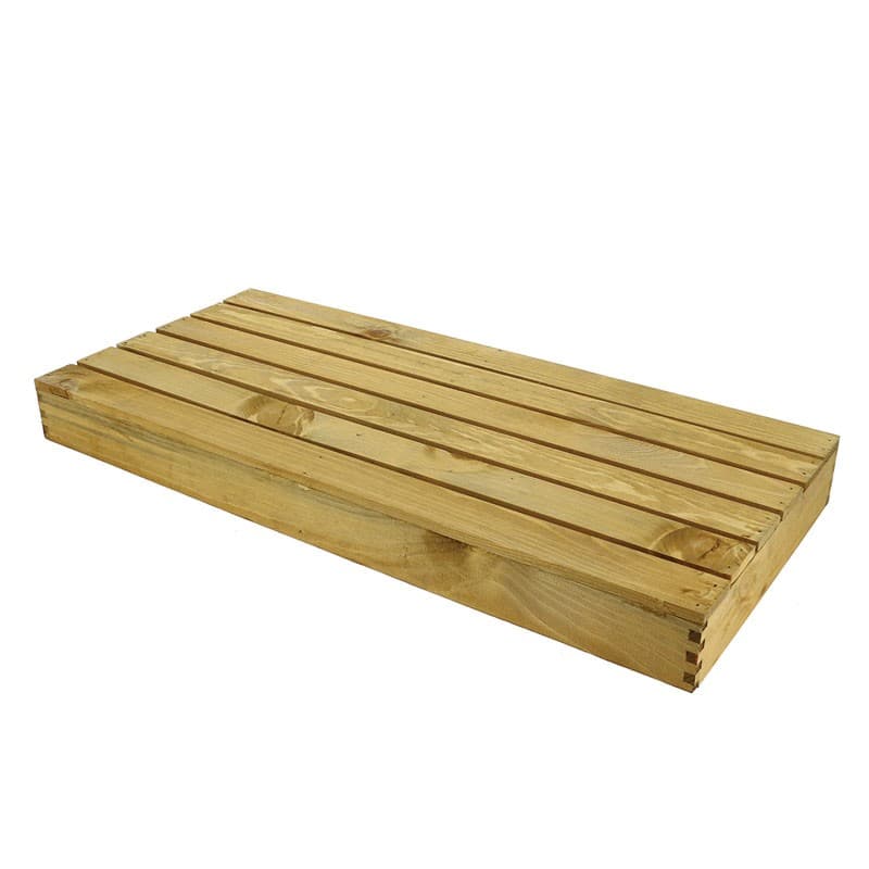Planche caillebotis pin teinte 62.5x28x6