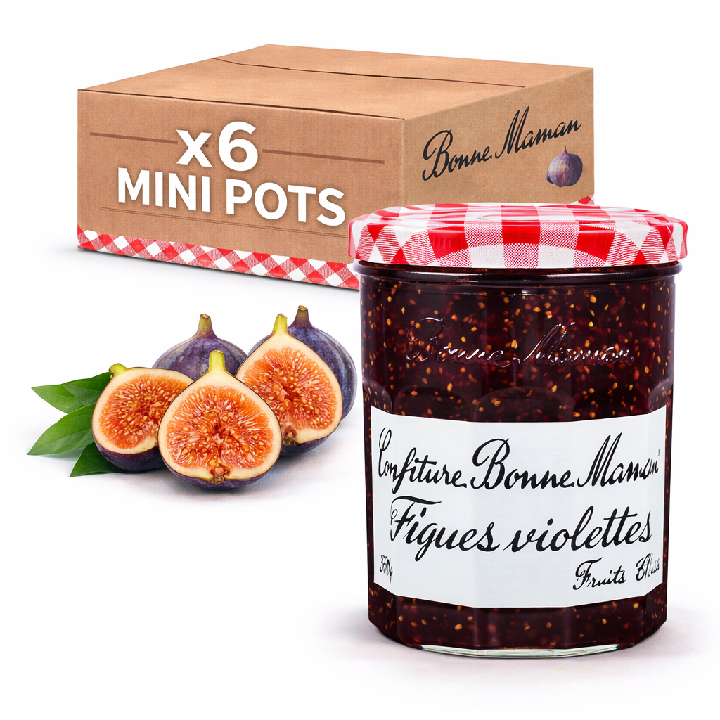 Confiture bonne maman figue & violette 370g – pot en verre traditionnel