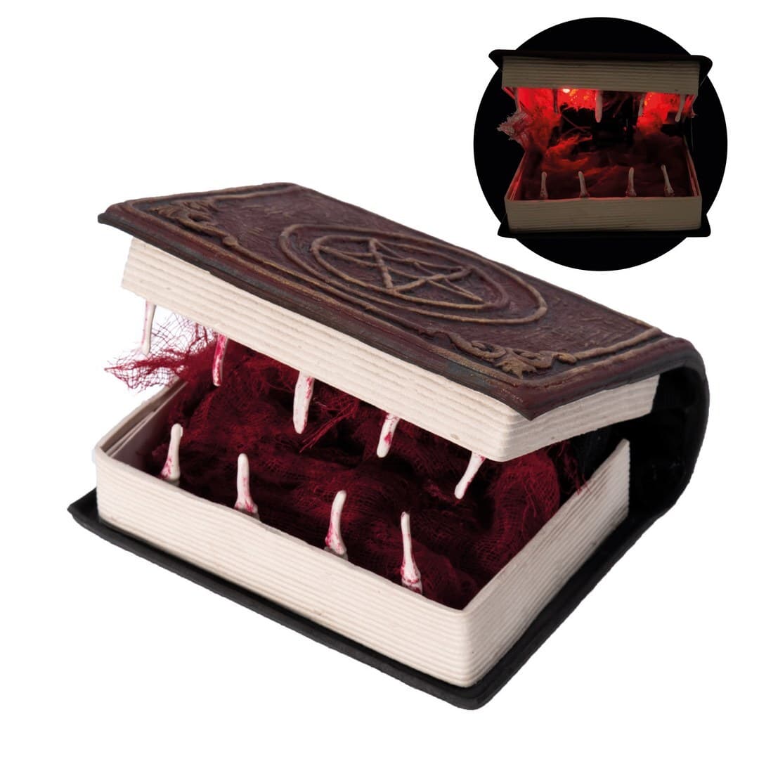 Automate livre vorace - à poser - animé, sonore, lumineux - 14cm