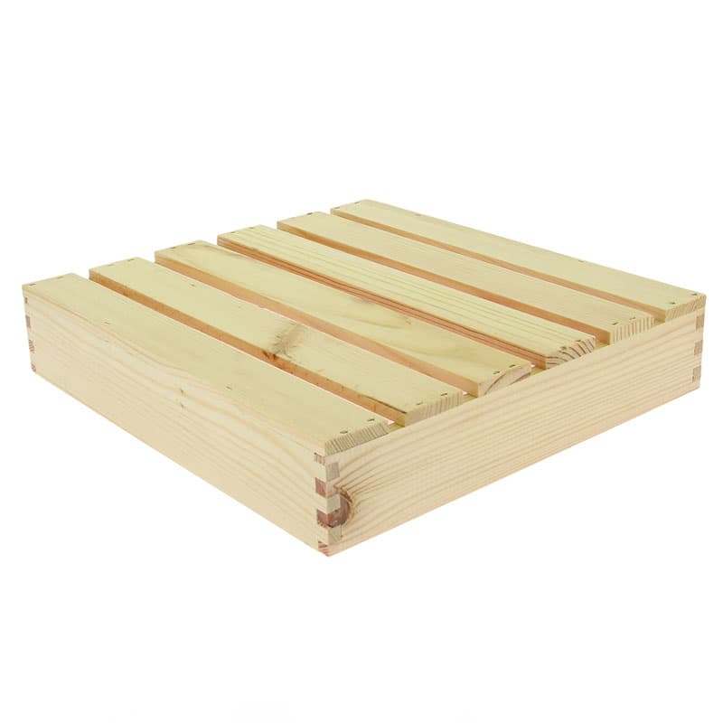 Venicia planche caillebotis pin vernis 30x28x6