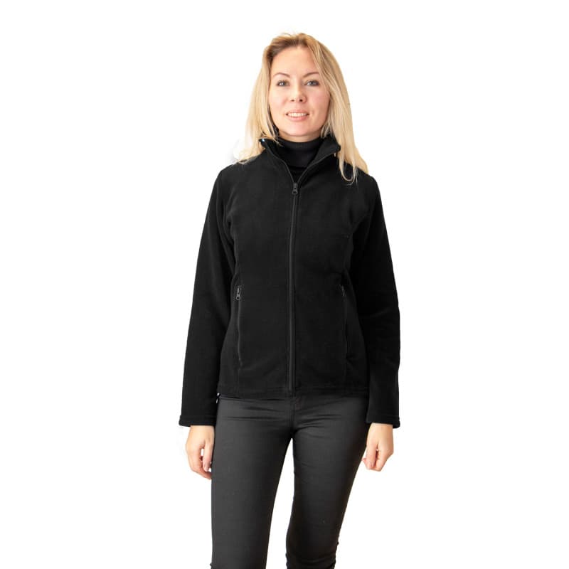 Polaire manches longues |femme | noir | s | fabriqué en france !