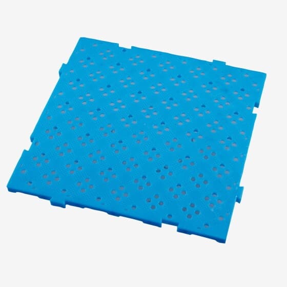 Caillebotis haccp 500x500 épaisseur 22 mm - bleu