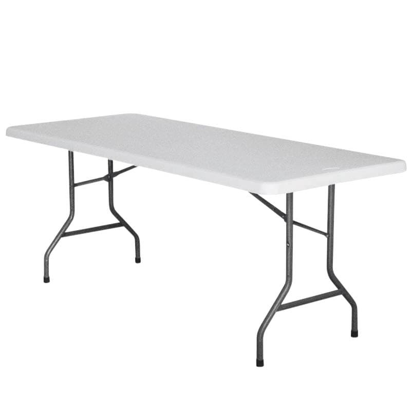 Table de réception rectangulaire 183x76 cm nimes blanche