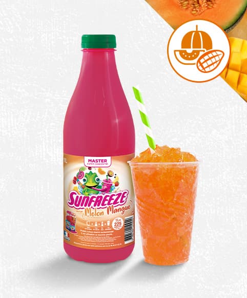 Sirop ultra-concentré pour granité, master - melon mangue - 1 lot de 6